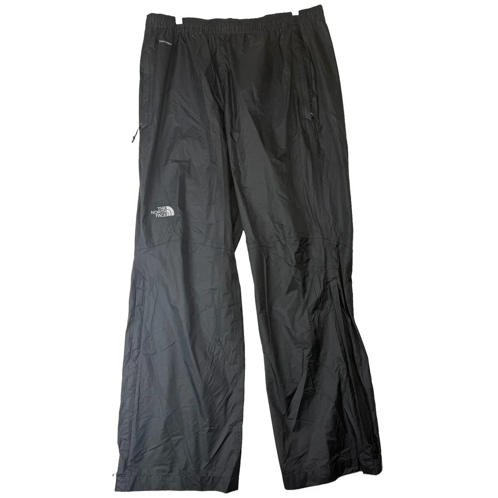 The North Face Antora Dryvent Mens Rain Pants Black Nylon Shell Size XL